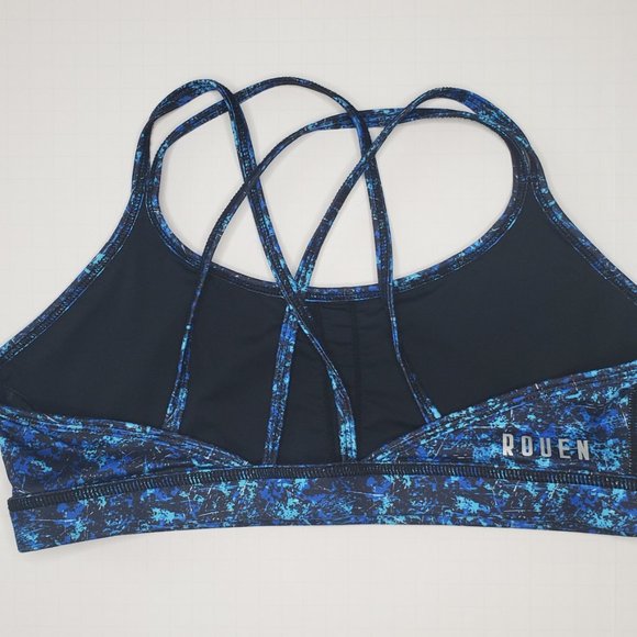 Roen Activewear Switchback Bra Blue Grunge - Picture 4 of 4